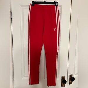 Adidas Original 3 Stripe Pant Red XS BNWT
